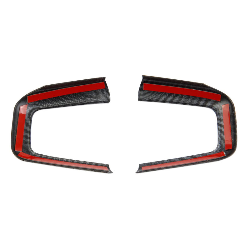 Korlot Carbon Fiber Outlook Steering Wheel Interior Cover Trim Accessories for GMC Yukon 2021-2024 for Sierra 1500 2500 3500 2019-2026