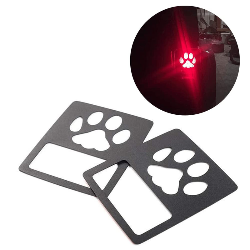  [AUSTRALIA] - POETRYXIAO Tail Light Cover Guard with Paw Print Style (Halogen Tail Light) for Jeep Wrangler 2018-2023 JL Sport/Sports(Paw Print) JL(Dog Paw)