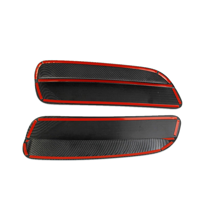Korlot Carbon Fiber Style Engine Hood Air Outlet Vent Moulding Cover Trim for Pontiac G8