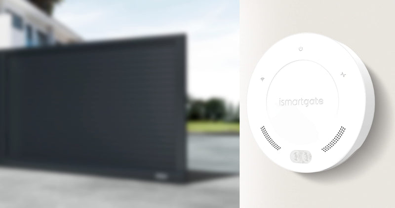 ismartgate MINI Smart gate Opener - Universal WiFi Remote Controller Compatible with Alexa, Google Home, iPhone, Android,Door Left Open Alert, Door Security Systems. No Hub Needed. Wireless Sensor