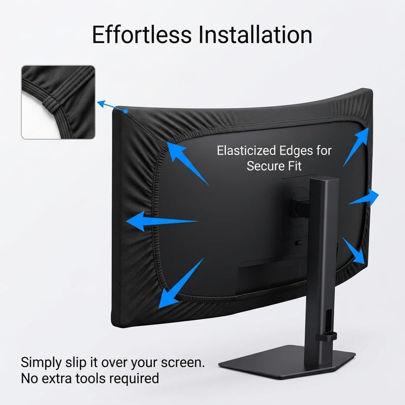 Dust Cover for Samsung 34" Odyssey G5 Gaming Monitor, Neoprene | Compatible with G55T, G55A, 1.5mm Thick Neoprene for Ultra-Wide Curved Screen, Waterproof, Anti-Scratch & Anti-Fingerprint