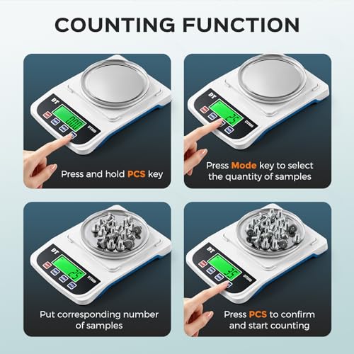 Bonvoisin Lab Scale 1000g x 0.01g Precision Electronic Scientific Scale Analytical Balance for Laboratory Jewelry Kitchen Industry 1000g 0.01g