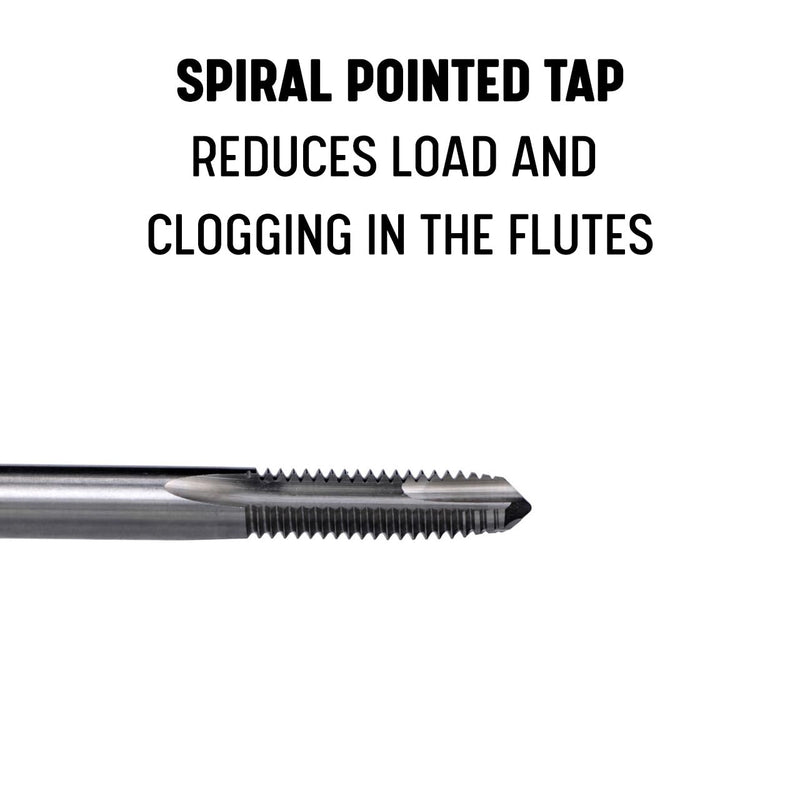 Drill America 5/8"-18 High Speed Steel 3 Flute Spiral Point Tap, T/A Series Pack of 1
