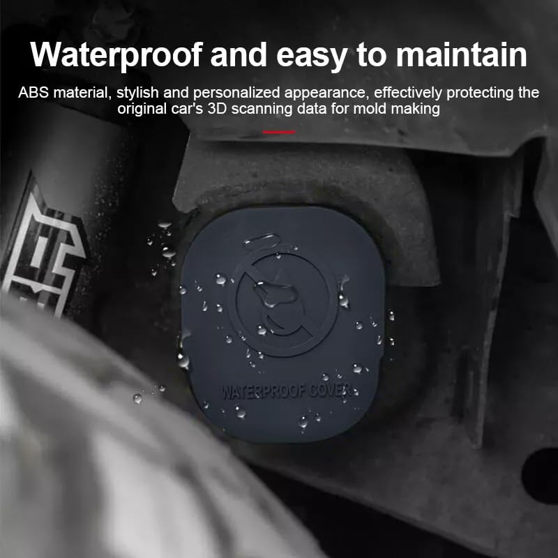 Silicone Car Frame Tube Hole Plugs Compatible with Ford Ranger 2023 2024 2025, Rear Wheel Well Cover, Frame Holes Cap, Frame Cover for Tubes, Truck Accessories