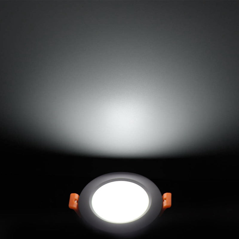 2.5 inch Black LED Recessed Lighting, Dimmable 5W Retrofit Downlight, CRI 80, 6000K Daylight White, as AC 110V Ceiling Light with LED Driver for Living Room, Kitchen, Hallway, 4 Pack 2.5 Inch 4pack