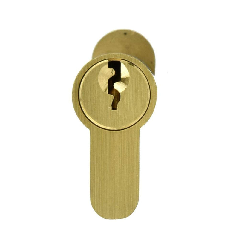 Sonew 65mm Copper Single Open Key Lock Cylinder, Modern Gold, Anti-Theft, Home Use, Door Lock Replacement Parts
