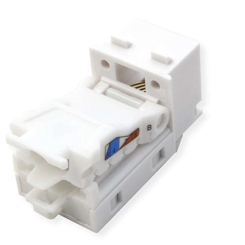 TRENDnet Cat6 RJ45 Keystone Jack 50-Pack Bundle, TC-K50C6, Compatible with Cat5/Cat5e/Cat6 Cabling, Use with The TC-KP24 or TC-KP48 Blank Keystone Patch Panels(Sold Separately) White