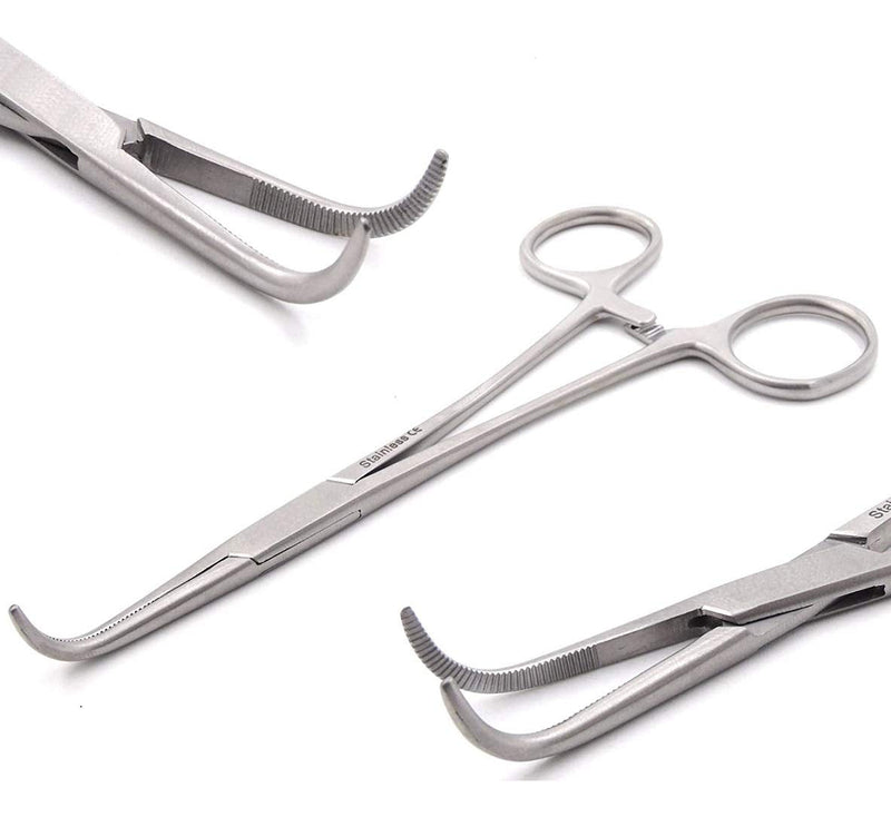 Right Angle MIXTER HEMOSTAT Forceps 6" FINE Point, Stainless Steel