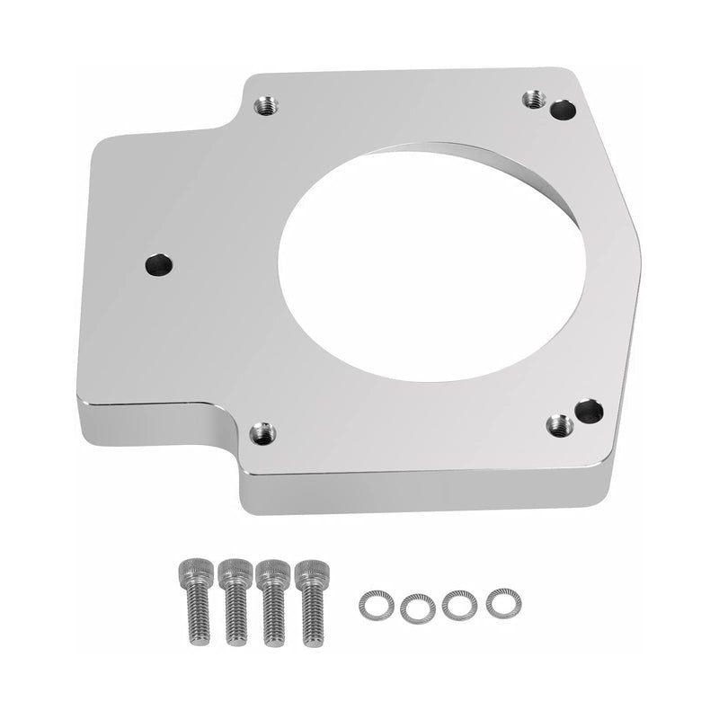 102mm Aluminum Throttle Body Spacer Adapter Plate Kit Compatible with GM LS1 LS2 LS6 LS7 LSX LS Engine