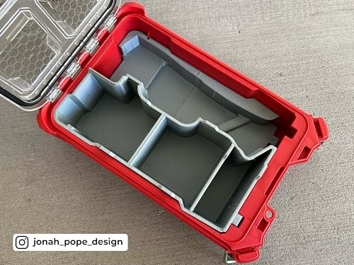 Jonah Pope Design 3d Printed Insert designed for M18 Multi Tool and Packout Organizer (Insert only) (Red) Red