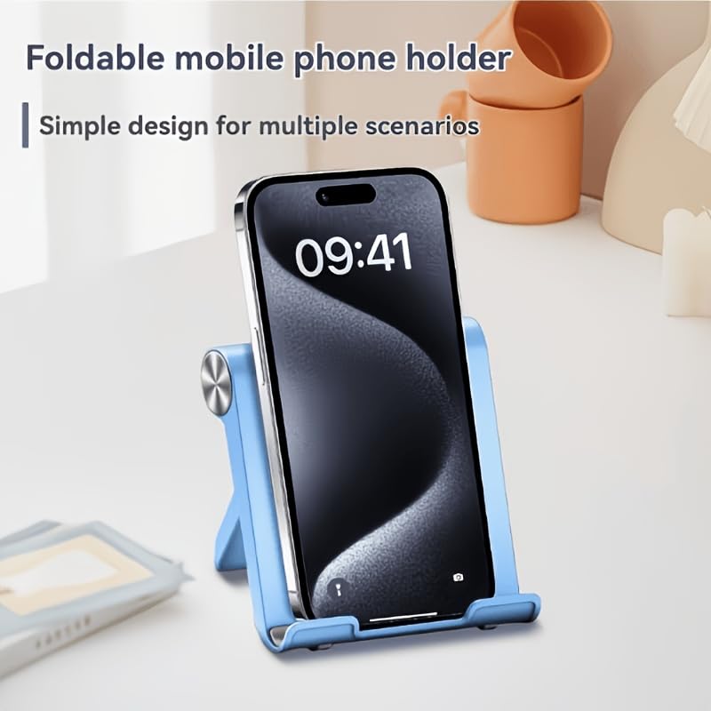 Cell Phone Stand for Desk - Foldable Mobile Phone Holder, Portable Stand for All Phone, Office Gift, Telephone Accessories