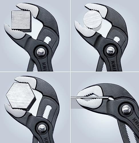 KNIPEX 87 01 180 SBA, 7-1/4 in. Cobra® Water Pump Pliers, Capacity 1-1/2 in