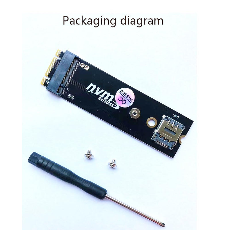 M.2 B Key 4G/5G Network Card Module to NGFF M.2 B+M Key with SIM Card Adapter