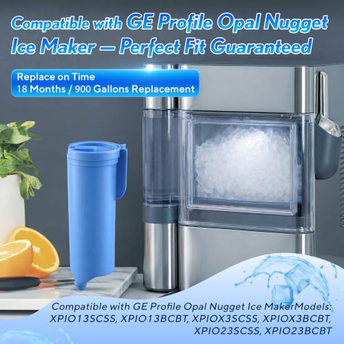 6 Pack Replacement Water Filter Compatible With Opal Nugget Ice Maker&Opal 2.0 & Opal+, Scale Inhibiting Filter Compatible with GE Profile Opal Nugget Ice Maker, Clean and Improve Ices Taste 6