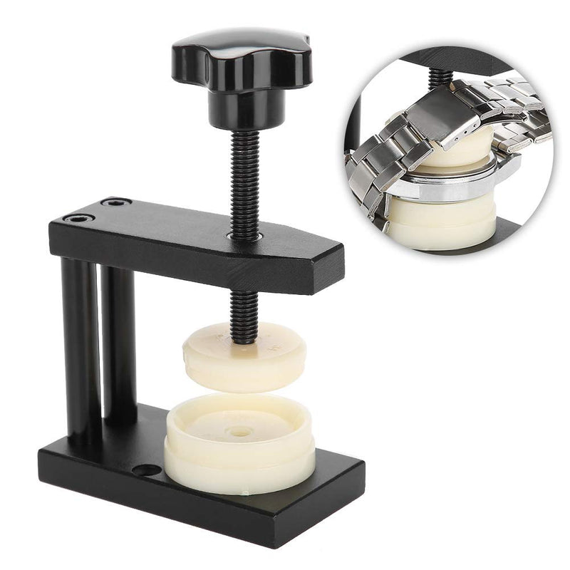Yosoo Health Gear Watch Press Tool, Watch Crystal Press, Screw Type Watch Crystal Front Back Case Cover Press Tool with 12 Dies Pressing Repair Kit Tool