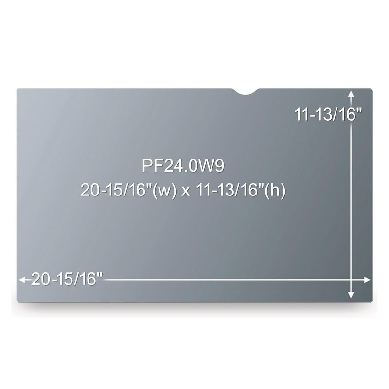 3M Privacy Filter for 24 Inch Widescreen Monitor, Reversable Gloss/Matte, Reduces Blue Light, Screen Protection, 16:9 Aspect Ratio (PF240W9B) , Black
