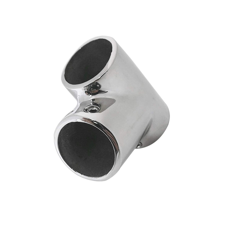 SHENGHUISS Boat Hand Rail Fitting Marine Grade 316 Stainless Steel Polished Pipe Connector with L Shape Hex Key B-1 inch 60°