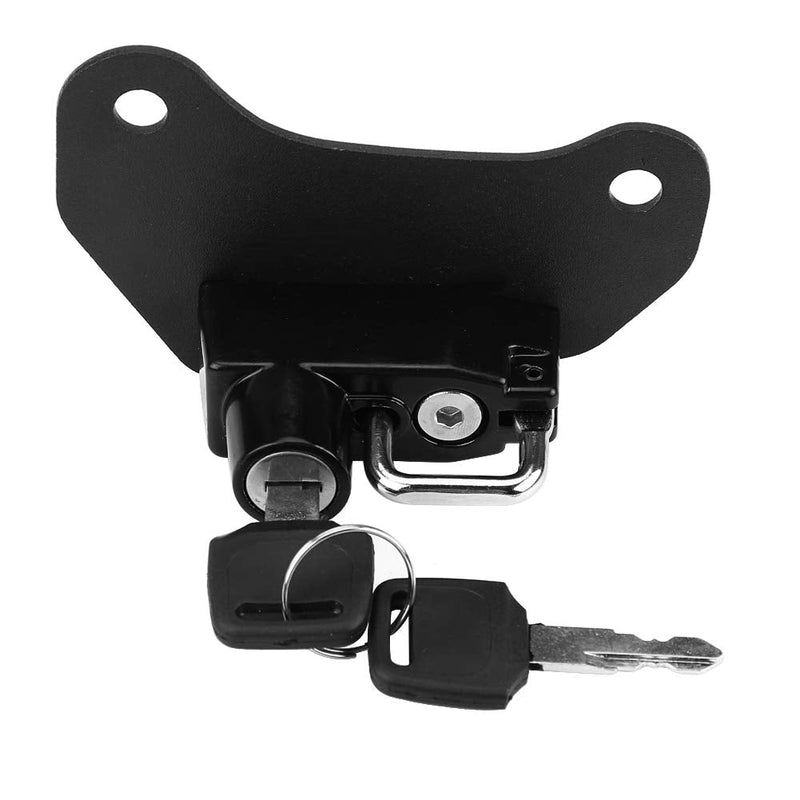 for Indian Bobber Accessories 2021 Motorcycle Helmet Lock,Aluminium Alloy Lock Mount Hook with 2Pcs Keys for 2015-2018,11 * 5.3 * 4.3cm/4.3 * 2.1 * 1.7in(Black)