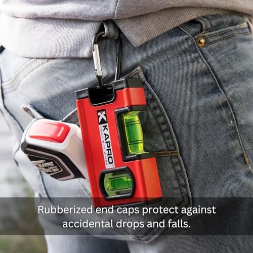 Kapro - 771M TWIN Magnetic Heavy Duty Toolbox Level - For Leveling and Measuring - Features V-Groove and Magnet Base - VPA Certified - 8 Inch 8"