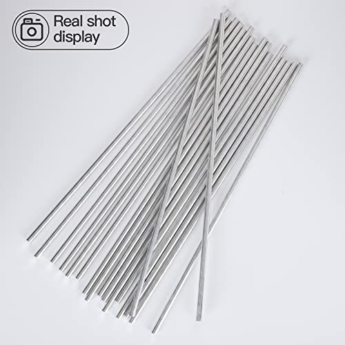 20 Pieces 1/4" Aluminum 6061 Round Rod Solid Extruded Rod 13" Long（+0/-.05"）& 0.25" Diameter (1/4x13inch, 20) 1/4x13inch