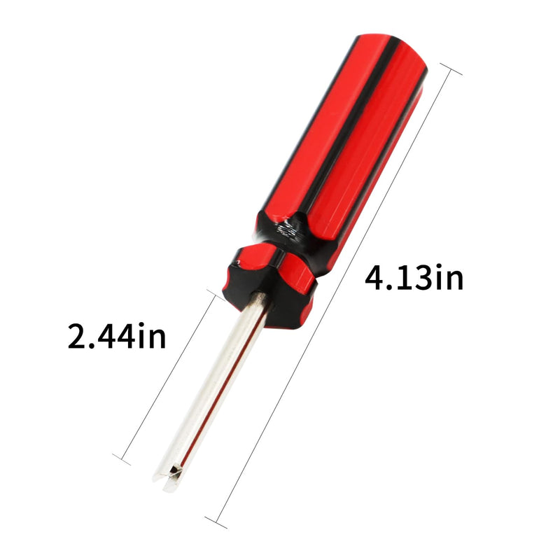 10 Pcs 6523339 Valve Core Removal Tool w/4 Tire Valve dust Cap Automotive Car Motorcycle Truck Bike Screwdriver Valve Stem Core Remover Tire Repair Install Tool