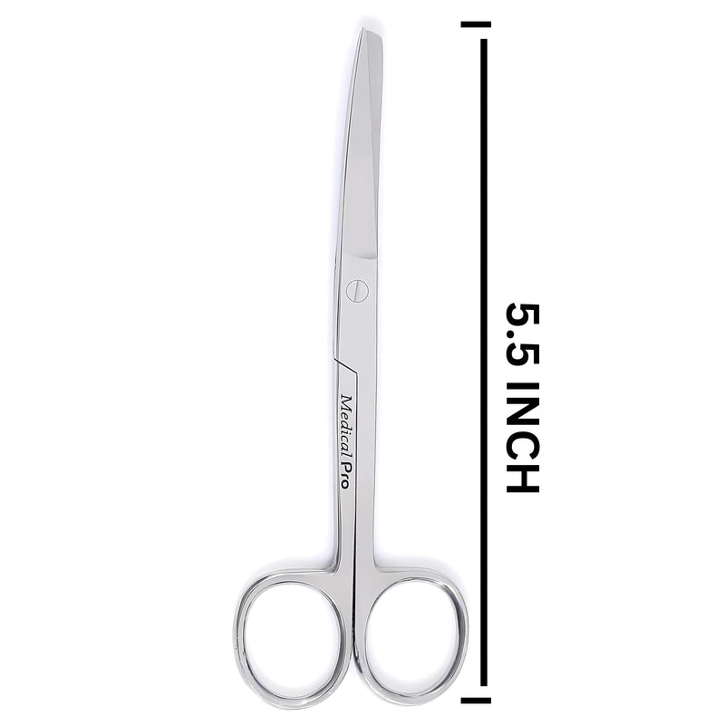5.5” Surgical Shears – Stainless Steel Sharp/Blunt Tip with Tension Control & Comfort Grip – Multi-Purpose Operating Scissors, Medical Tool for Clinical, First Aid & Home Use – MP-0366 (1 Pc)