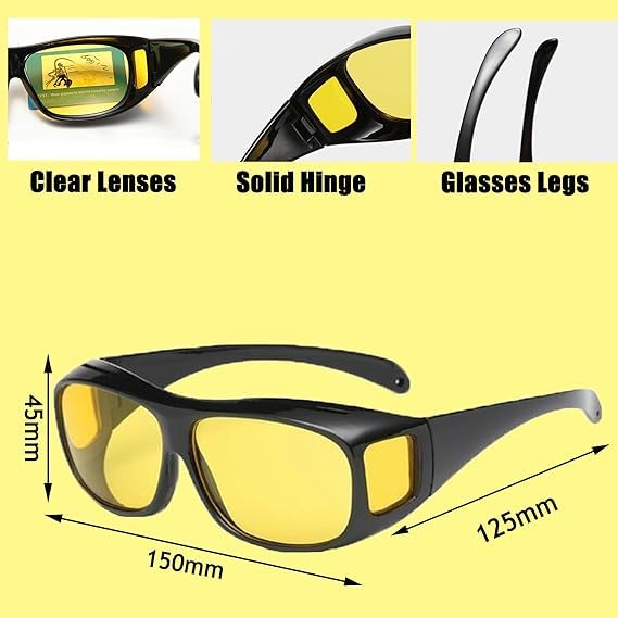 Macular Degeneration Glasses for Men/Women,Glasses for Macular Degeneration Aids, Glaucoma, Cataracts and Retinitis Pigmentosa for Outdoor and Indoor Yellow Lenses
