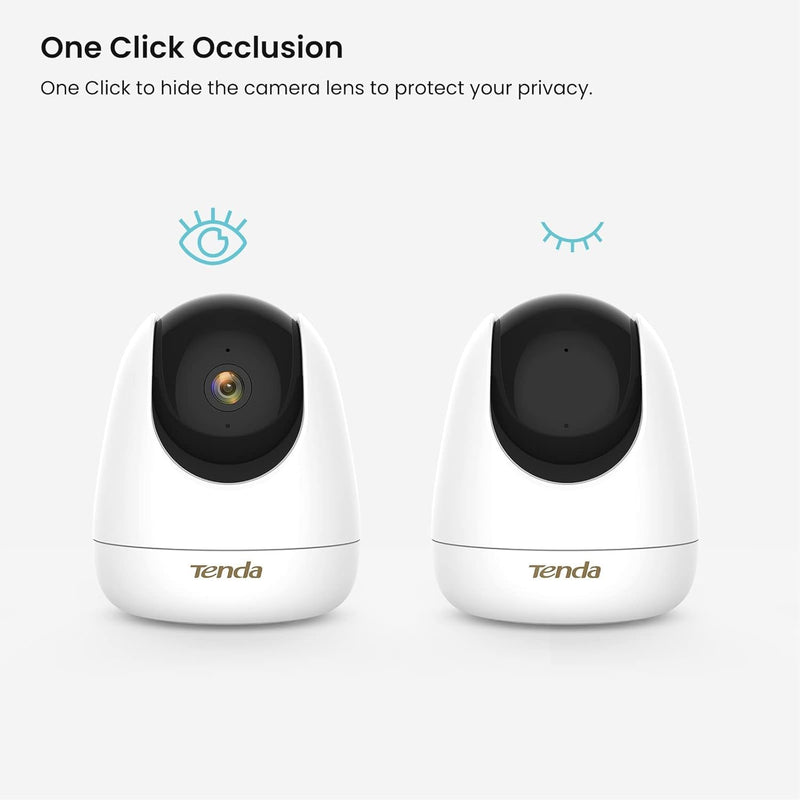 Tenda 2.5K Security Camera Indoor,4 MP Pet/Baby Cameras for Home Security, 2-Way Audio, Human/Pet/Baby Crying Detection, Night Vision, Plug-in WiFi Camera for Inside House (CP7) Plug-in Indoor Camera (4MP)