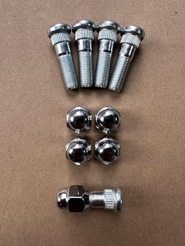 5PCS M12-1.25 Wheel Stud Bolts 610-566 & Lug Nuts Compatible with Subaru Legacy, XV Crosstrek BRZ, Ascent Impreza, B9, Tribeca Forester WRX STI Outback Models