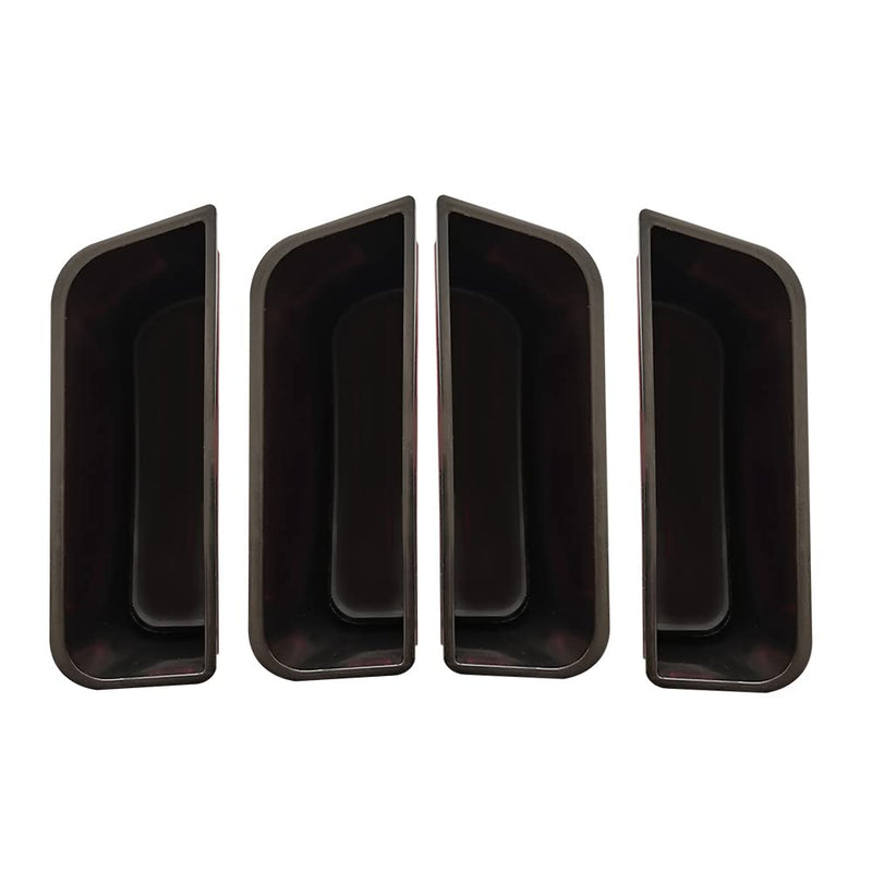 Vesul 4pcs Door Side Storage Box Compatible with Ford Fusion 2013 2014 2015 2016 2017 2018 2019 2020 Armrest Phone Container Door Organizer Handle Pocket ABS Tray Insert Glove Pallet Ford Fusion 2013-2020