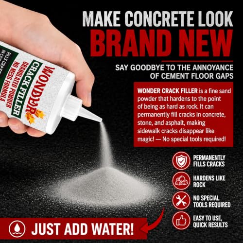 Crack Filler Tan Concrete,Cement Crack Filler,High Strength Concrete Patch and Repair Mortar for Driveways, Sidewalks, Foundations and Slabs，Heavy Duty Concrete Patch and Repair Powder (1) 1