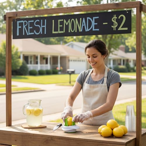 Honeydak 5 Pcs Straw Hole Puncher Set for Lemonade Plastic Lids Cups, with Muddler Lime Slicer 304 Stainless Steel Muddler and Hex Key Lemonade Stand Supplies
