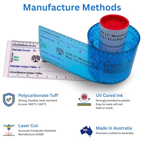 11" Diameter Pipe Wrap Around Marking Tool 11 inches