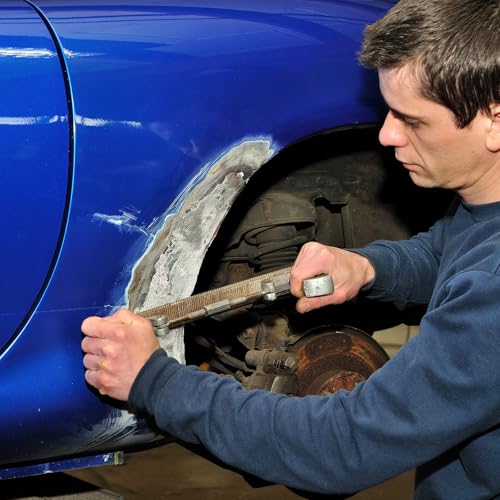 HARFINGTON Flexible Body File 14 Inch High Carbon Steel Medium Teeth Cut Flat Metal Files Polisher Tool for Car Grinding