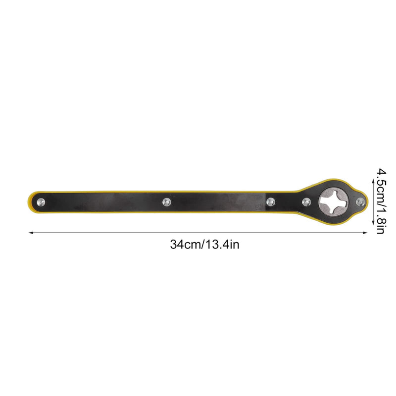 Car Jack Wrench, 360° Swivel Labor-Saving Jack Ratchet Wrench with 34cm Long Handle, Scissor Jack Lift for Wheel Tire Removal Repair