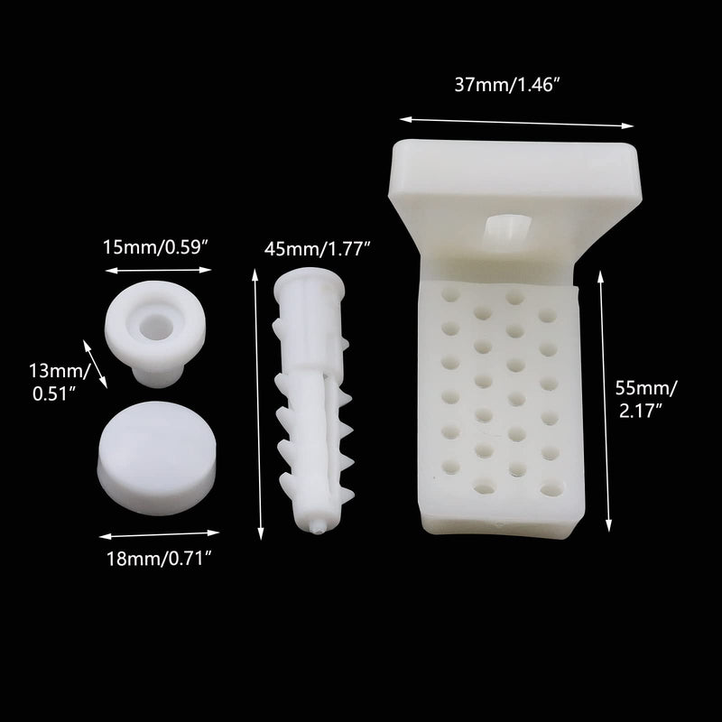 KUMGROT Toilet Floor Mounting Bolt Kit, Toilet Anchoring Screws with Washer, Universal Replacement Kit Fits Most Standard Toilets, Sturdy & Stable, 3 Set (2.17 x 1.46 in) 2.17 x1.46 in
