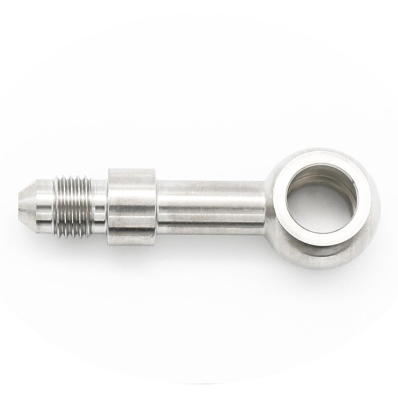Stainless Steel Straight 12.2mm M12 Banjo Eye Hole Diameter to 3AN Male Brake Clutch Fitting for AN3 PTFE Brake Hose Line 3AN, ID12.2 - Straight