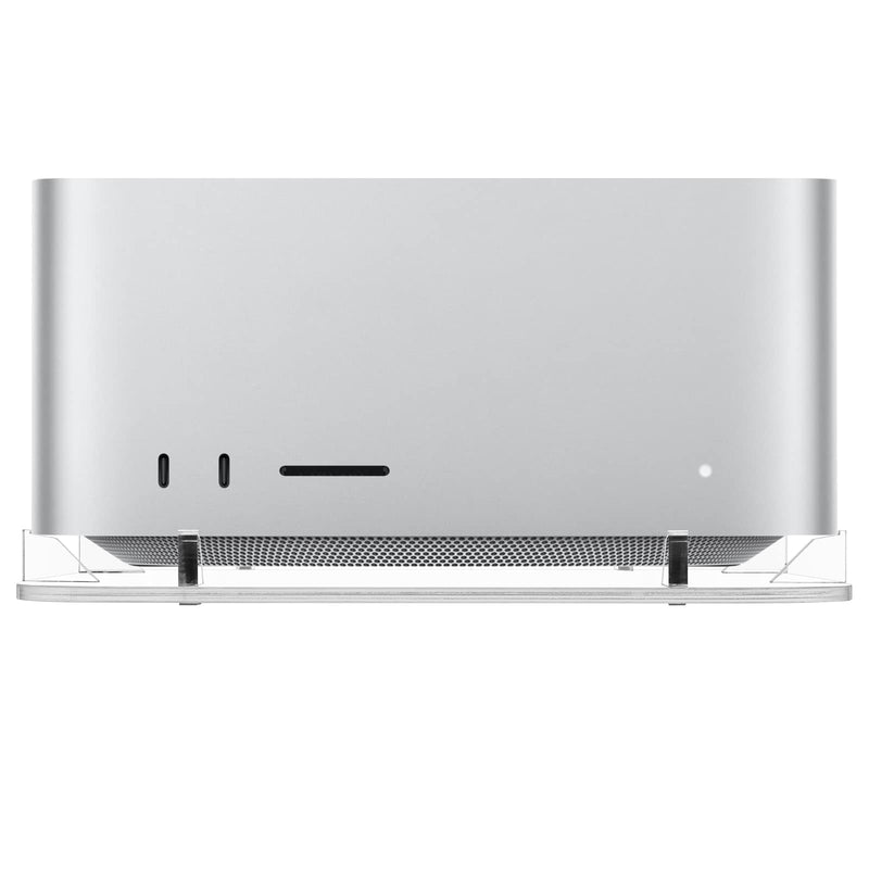 Acrylic Desktop Stand for Mac Studio M4/M2/M1 Max, M3/M2/M1 Ultra - Mac Studio Stand Holder Compatible with Mac Studio and for Mac mini M1/M2/M2 Pro, Clear