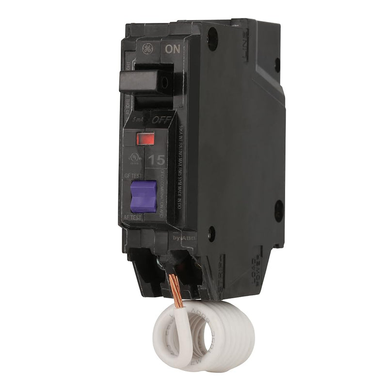 ABB THQL1115DFS Circuit Breaker • 15A 1-Pole 120/240V • Q-Line Plug-in • Thermal Magnetic Trip • Quick-Make/Quick-Break • Easy Trip Indication • Residential & Commercial • UL Listed