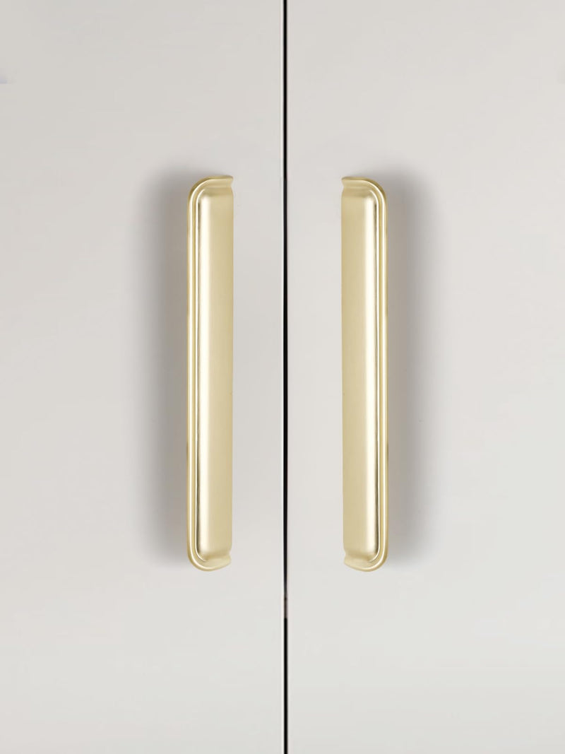 5 Pack 3 lnch(76mm) Brushed Gold Cabinet Cup Pulls Kitchen Hardware Cabinet Handles Drawer Pulls Bathroom Cupboard Drawer Handles 3"(76mm) Hole Center 5