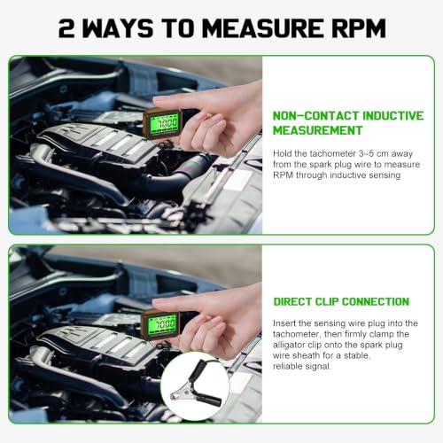 Small Engine Tachometer, Digital Tachometer, Chainsaw Tachometer