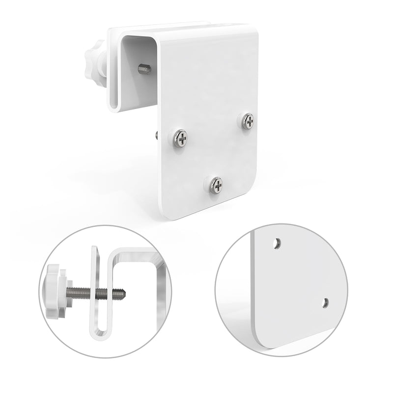 Gutter Mount Bracket Compatible with Eufy Security SoloCam S340, Solar Security Camera(1pack-White)