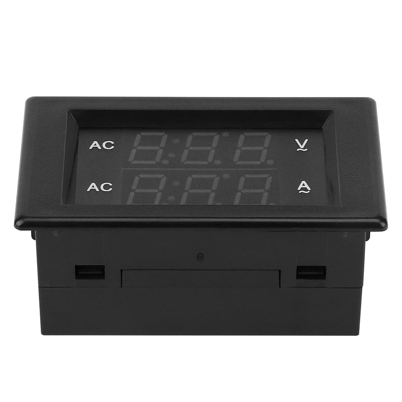 DROK Volt Amp Meter, AC 500V 100A Digital Voltmeter Ammeter Panel, 0.39 Inches LED 2in1 Multimeter, 2-Wire Voltage Amperage Tester Gauge with Current Transformer