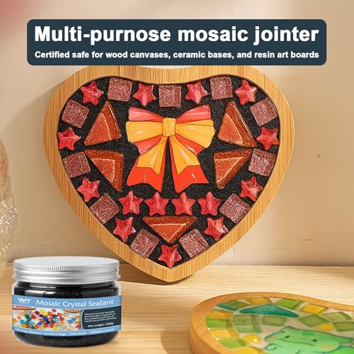 Mosaic Grout for Crafts, 200g Black Quick-Dry Crystal Tile Grout