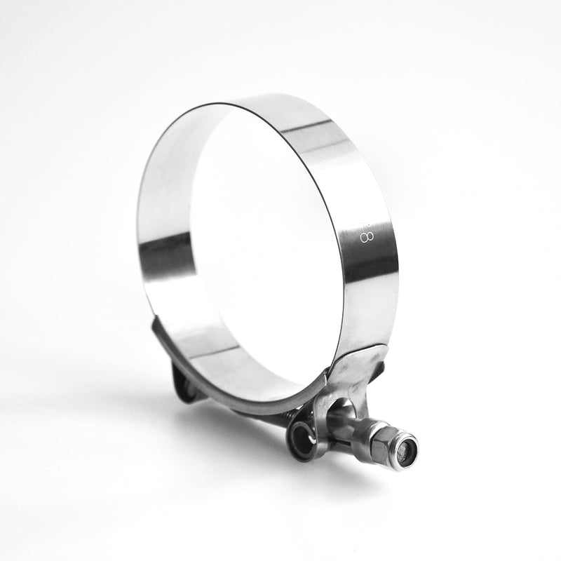 T Bolt Hose Clamp 2 1/2 Inch, MinerGuy Stainless Steel, Working Range 70mm-78mm for 2.5" Hose ID, Turbo Intake Intercooler Clamp, 4 Pack 2.5" Clamp Range 70mm-78mm (2.75"-3.07")
