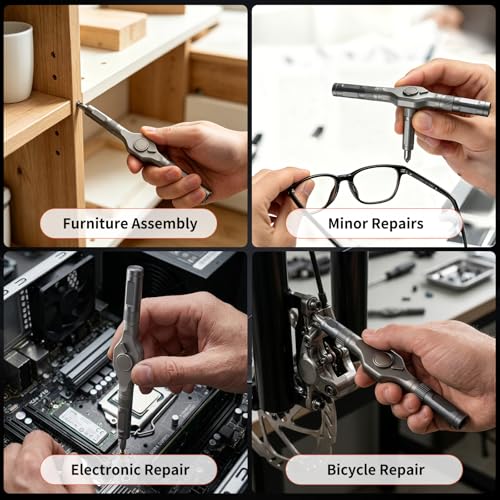 66 in 1 Magnetic Screwdriver Set, S2 Steel Bits Ratchet Screwdriver Tool Set, Portable Repair Tool Kit for Furniture, Computer, Bicycle, Electronics – Gift for Men Dad Black 66pcs
