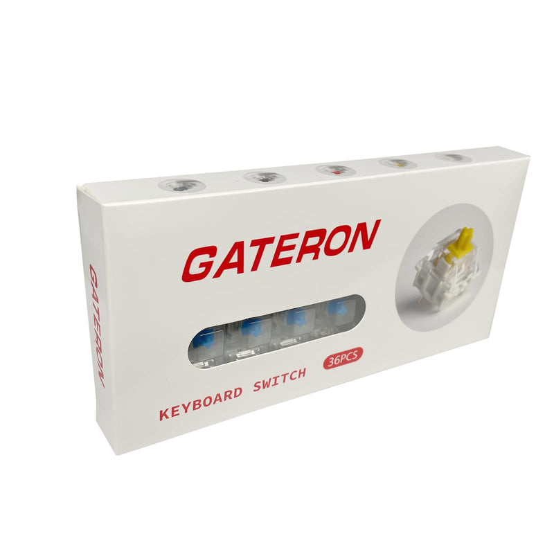 Gateron G Blue Pro 3.0 Switches Pre-lubed 3pin RGB SMD Clicky for Gaming Mechanical Keyboard (36Pcs, Pro Blue 3.0) 36Pcs Pro Blue 3.0-3pin