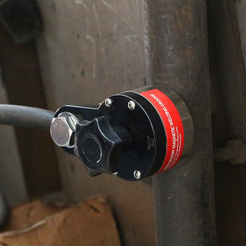 200A Magnetic Welding Ground Clamp, Switchable Magnet Welding Holder, Grounding Magnetic Connector Earth Switch for Welding Fixed 200a