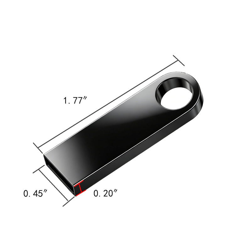 32GB USB Memory Storage and Backup for Data Store & Transfer, Portable Storage, Compatible with Computer (Black)
