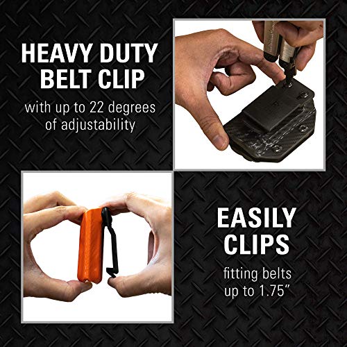 Clip & Carry Kydex Multitool Sheath for LEATHERMAN Raptor Trauma Shears - Made in USA (Multi-Tool not Included) EDC Multi Tool Sheath Holder Holster Cover Black